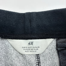 Load image into Gallery viewer, Boys H&amp;M, fleece lined track pants, elasticated, Inside leg: 29.5cm, GUC, size 2,  