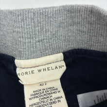 Load image into Gallery viewer, Boys RORIE WHELAN, lined navy cotton pants, elasticated, Inside leg: 24.5cm, EUC, size 2,  