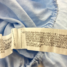 Load image into Gallery viewer, Girls Zara, blue linen shirt / top, light marks on chest, FUC, size 13-14,  