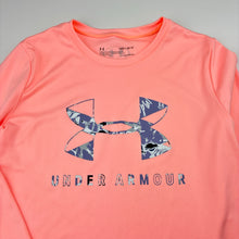 Load image into Gallery viewer, Girls Under Armour, HEATGEAR loose fit long sleeve activewear top, EUC, size 10-11,  