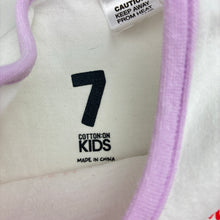 Load image into Gallery viewer, Girls Cotton On, Christmas pyjama top, mark right shoulder, FUC, size 7,  