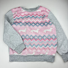 Load image into Gallery viewer, Girls Peter Alexander, pink &amp; grey fluffy winter pyjamas, GUC, size 8,  