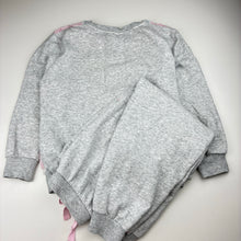Load image into Gallery viewer, Girls Peter Alexander, pink &amp; grey fluffy winter pyjamas, GUC, size 8,  