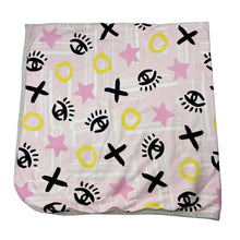 Load image into Gallery viewer, Girls Milk &amp; Masuki, organic cotton blanket, 95cm x 95cm approx, EUC, size 0000-00,  