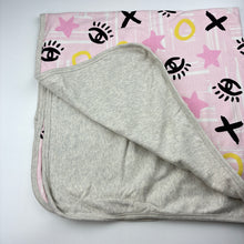 Load image into Gallery viewer, Girls Milk &amp; Masuki, organic cotton blanket, 95cm x 95cm approx, EUC, size 0000-00,  