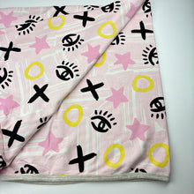 Load image into Gallery viewer, Girls Milk &amp; Masuki, organic cotton blanket, 95cm x 95cm approx, EUC, size 0000-00,  