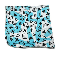 Load image into Gallery viewer, Unisex Milk &amp; Masuki, organic cotton blanket, 95cm x 95cm approx, EUC, size 0000-00,  