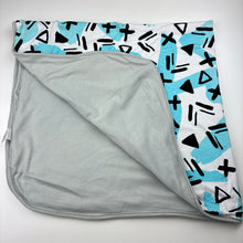Load image into Gallery viewer, Unisex Milk &amp; Masuki, organic cotton blanket, 95cm x 95cm approx, EUC, size 0000-00,  
