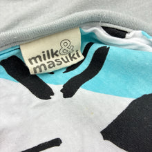 Load image into Gallery viewer, Unisex Milk &amp; Masuki, organic cotton blanket, 95cm x 95cm approx, EUC, size 0000-00,  
