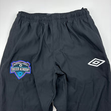 Load image into Gallery viewer, Boys UMBRO, Australasian Soccer Academy track / training pants, Inside leg: 70cm, EUC, size 12,  