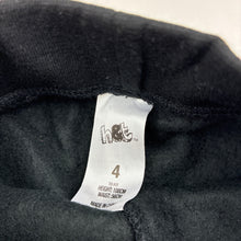Load image into Gallery viewer, Girls H&amp;T, black fleece lined track pants, Inside leg: 41.5cm, EUC, size 4,  
