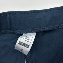 Load image into Gallery viewer, Girls Clothing &amp; Co, navy stretchy lounge pants, elasticated, Inside leg: 67.5cm, NEW, size 12,  