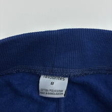 Load image into Gallery viewer, Unisex Favourites, blue fleece lined track pants, Inside leg: 56cm, EUC, size 8,  