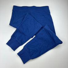 Load image into Gallery viewer, Unisex Favourites, blue fleece lined track pants, Inside leg: 56cm, EUC, size 8,  