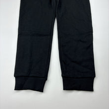 Load image into Gallery viewer, Unisex Favourites, black fleece lined track pants, Inside leg: 48cm, NEW, size 5,  