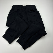Load image into Gallery viewer, Unisex Favourites, black fleece lined track pants, Inside leg: 48cm, NEW, size 5,  