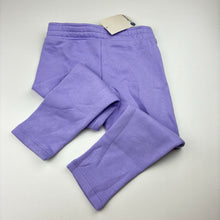 Load image into Gallery viewer, Girls B Collection, purple fleece lined track pants, Inside leg: 37cm, NEW, size 3,  