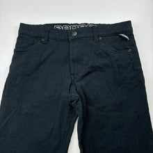 Load image into Gallery viewer, Boys Bad Boy, black stretchy jeans, adjustable, Inside leg: 65.5cm, EUC, size 12,  