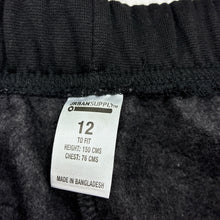 Load image into Gallery viewer, Boys Urban Supply, black fleece lined track pants, Inside leg: 66cm, EUC, size 12,  