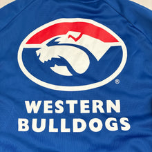 Load image into Gallery viewer, Unisex AFL Official, Western Bulldogs fleece lined track top, EUC, size 16,  