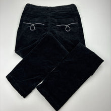 Load image into Gallery viewer, Girls Pumpkin Patch, black stretch velvet pants, adjustable, NEVER WORN, Inside leg: 58.5cm, EUC, size 8,  