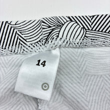 Load image into Gallery viewer, Girls Target, black &amp; white stretchy leggings, Inside leg: 58cm, EUC, size 14,  