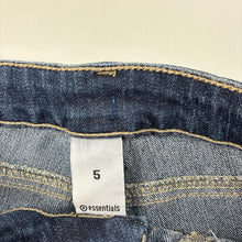 Load image into Gallery viewer, Girls Target, dark stretch denim jeans, adjustable, Inside leg: 47cm, EUC, size 5,  