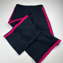 Load image into Gallery viewer, Girls Energetiks, black &amp; pink dance pants, elasticated, Inside leg: 58cm, EUC, size 8-9,  