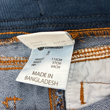 Load image into Gallery viewer, Boys B Collection, blue stretch denim pants, elasticated, Inside leg: 46.5cm, EUC, size 5,  