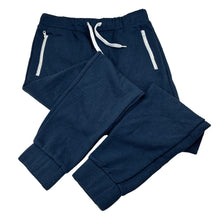 Load image into Gallery viewer, Boys Urban Supply, navy fleece lined track pants, elasticated, EUC, size 12,  