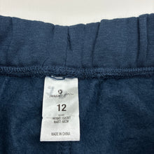 Load image into Gallery viewer, Boys Urban Supply, navy fleece lined track pants, elasticated, EUC, size 12,  