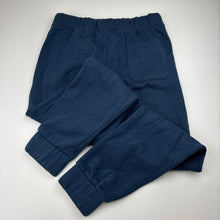 Load image into Gallery viewer, Boys Urban Supply, navy fleece lined track pants, elasticated, EUC, size 12,  