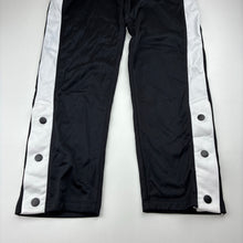 Load image into Gallery viewer, Unisex B Collection, black &amp; white track pants, elasticated, Inside leg: 67cm, GUC, size 12,  