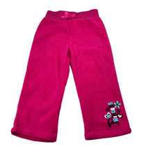 Load image into Gallery viewer, Girls Kids Stuff, pink fleece pants, elasticated, Inside leg: 31cm, EUC, size 2,  