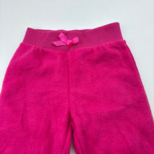 Load image into Gallery viewer, Girls Kids Stuff, pink fleece pants, elasticated, Inside leg: 31cm, EUC, size 2,  