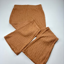 Load image into Gallery viewer, Girls KID, stretchy knit bootcut pants, elasticated, Inside leg: 53cm, FUC, size 10,  