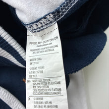 Load image into Gallery viewer, Unisex Cotton On, navy &amp; white casual pants, elasticated, Inside leg: 56.5cm, GUC, size 11,  