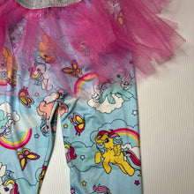 Load image into Gallery viewer, Girls My Little Pony, colourful tutu leggings, elasticated, Inside leg: 46cm, EUC, size 6,  