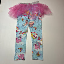 Load image into Gallery viewer, Girls My Little Pony, colourful tutu leggings, elasticated, Inside leg: 46cm, EUC, size 6,  
