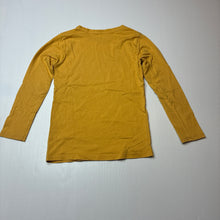 Load image into Gallery viewer, Boys Anko, yellow cotton long sleeve top, wolf, FUC, size 5,  