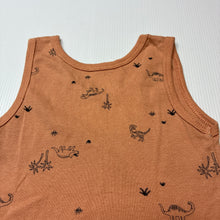 Load image into Gallery viewer, Unisex Target, cotton singlet top, dinosaurs, GUC, size 4-6,  