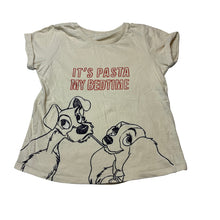 Load image into Gallery viewer, Girls cotton, tee / top, Lady &amp; the Tramp, no size, armpit to armpit: 34cm, GUC, size 5-6,  