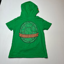 Load image into Gallery viewer, Boys Nickelodeon, TM Ninja Turtles cotton hooded tee / top, EUC, size 6,  