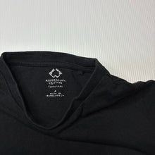 Load image into Gallery viewer, Unisex Favourites, black Aust cotton tee / top, EUC, size 4,  