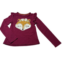 Load image into Gallery viewer, Girls Catherine Malandrino, long sleeve tee / top, fox, GUC, size 6,  