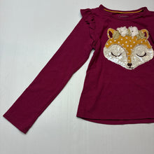 Load image into Gallery viewer, Girls Catherine Malandrino, long sleeve tee / top, fox, GUC, size 6,  