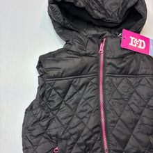 Load image into Gallery viewer, Girls L&amp;D, fleece lined hooded puffer vest / jacket, NEW, size 8,  