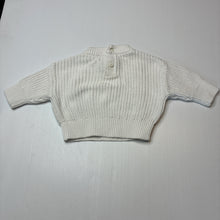 Load image into Gallery viewer, Girls Baby Berry, chunky knit cotton sweater / jumper, light mark, FUC, size 000,  