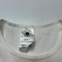 Load image into Gallery viewer, Unisex Dymples, ribbed cotton singletsuit romper, FUC, size 1,  