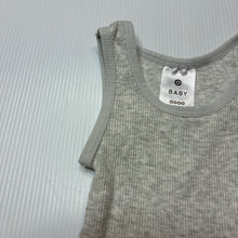 Load image into Gallery viewer, Unisex Target, grey ribbed cotton singlet top, EUC, size 0000,  